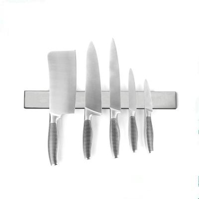 China 12inch 16inch 20inch 50wholesale Stocked Magnetic Stainless Steel Knife Holder with 3m Adhesive Tape 300mm 400mm 500mm for sale