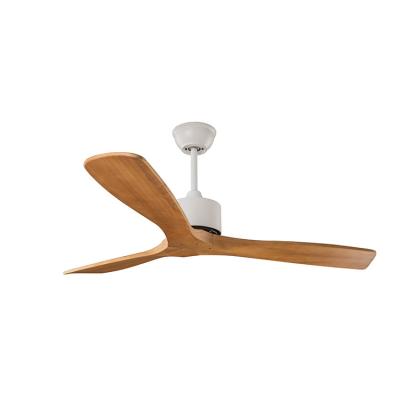 China Positive New Promotion Colorful DC Motor 3 Blades Ceiling Fan Solid Wood for sale