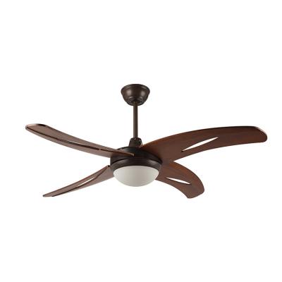 China 2021 positive new fashion weathered blades solid wood copper ceiling fan for sale