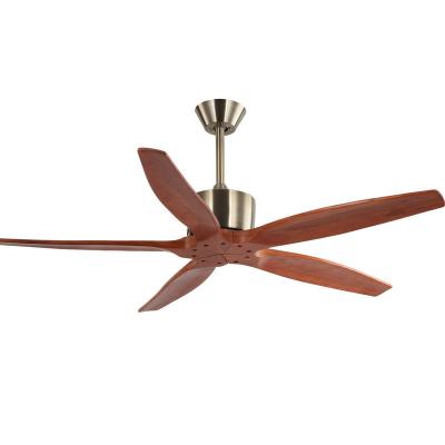 China New Arrivals Positive Solid Wood 3 Blades Residential Remote Indoor Ceiling Fan for sale