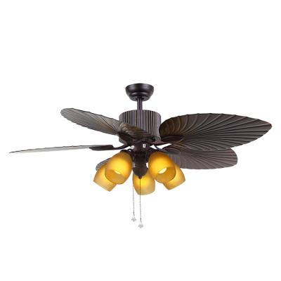 China Plus Durable Using Big Black Brown DC Electric Remote Control Ceiling Fans for sale