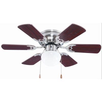 China Factory price positive 6 blades white plywood led air cooling fan ceiling fan for sale