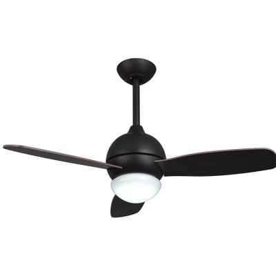 China Factory Price Plus Smart Plywood Small Black DC Ceiling Fan With Light for sale