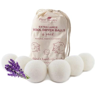 China Handmade Wool Dryer XL Dryer Balls Organic Laundry Cleaning Balls Chemical Free, Unscented for sale