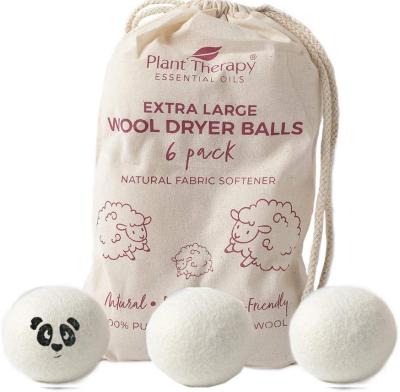 China Fabric Softener XL New Zealand Laundry Cleaning Ball Dyed 7cm Handmade Felt Natural Wool Dryer Wash Balls for sale