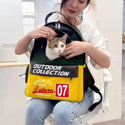 Κίνα Viable Cheap Price Dog Carriers Bag Portable Space Capsule Cages Cat Transparent Breathable Pet Backpack προς πώληση