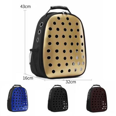 China Hot Selling Durable Dog Carrier Bag Portable Soft Pet Travel Backpack Cheap Hollow Breathable Cat Backpack à venda