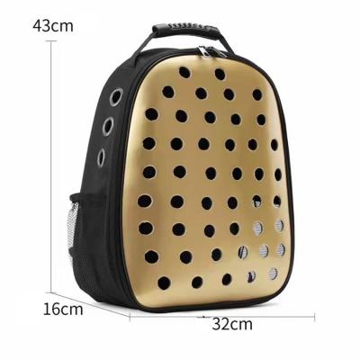 中国 High Quality Breathable Fashion Travel Waterproof Breathable Fashion Hollow Pet Round Cat Backpack 販売のため