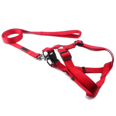 Cina High Quality Cheap Wholesale Nylon Padded New Style Portable Adjustable Fashion Pet Dog Harness And Leash Padded For Dogs Walking Dog in vendita