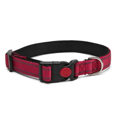 Cina Small Large Colors Classic Medium Adjustable Solid Neck Padded Nylon Dog Collar Belt in vendita