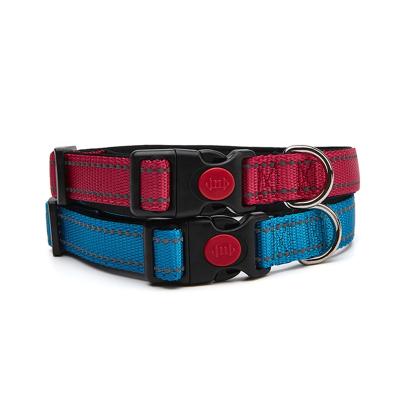 China Soft and flexible padded nylon adjustable luxury dog ​​collar with strong plastic quick release buckle zu verkaufen