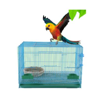 China New Design Factory Supply Cheap Folding Breathable Large Pet Bird Metal Cage for sale