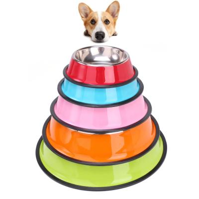 Китай Wholesale Viable High Quality Cat Dog Bowl Stainless Steel Health Safety Pet Dish Food Feeder Pet Bowls продается