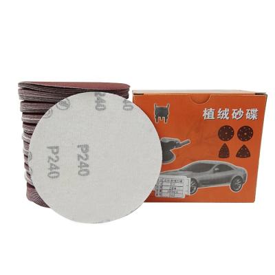 China metal/wood/furniture/polish filler etc. 5 Inch (125mm) 0 Hole Hot Selling Sand Paper Sanding Discs For Polishing Wood for sale