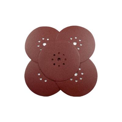 China Hot Sales 9Inch (225mm) Disc 9holes Garnet Sand Polishing Wood Sanding Paper For Polishing for sale