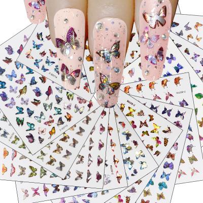 China Eco-Friendly Nail Art Sticker 2021 Luxury For Nails, 3D Self Adhesive Girl Nail Stickers Factory Seller, Nail Art Stickers Butterfly Supplies for sale