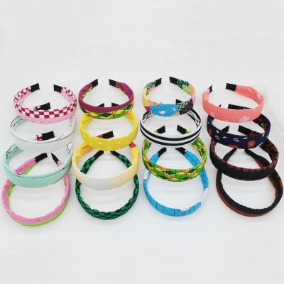 China Wholesale Designs Factory Cosplay Headband Japan Anime Demon Slayer Headwear Hair Band for sale