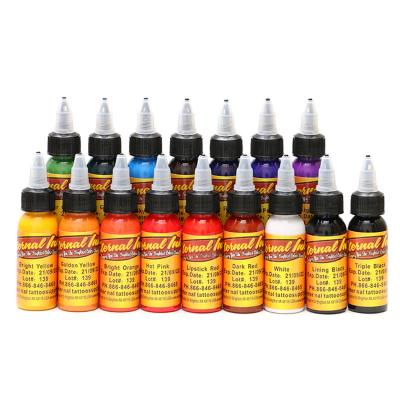 China Long Stay Wholesale Price High Quality Pure Natural Imported Professional Tattoo Pigment 30ml Microblading Tattoo Ink for sale