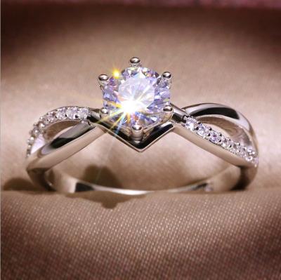 China New Arrive CLASSICS Hot Sale Zircon Diamond Rings Weeding Rings Engagement Ring Diamond Price for sale