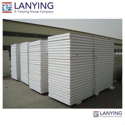 China Metal MgO EPS sandwich panel with good chemical resistant to phramaceutical building with SIP installation for sale