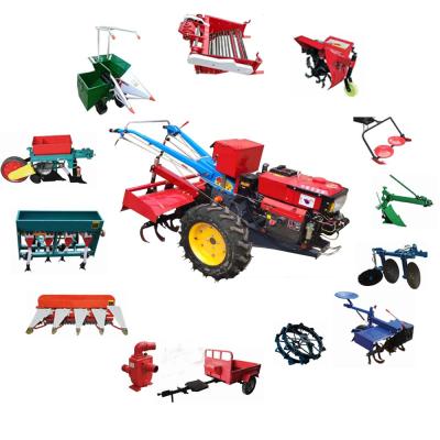 China Farms 12hp mini china hand walking tractor farm agricultural machinery tractor for best price for sale