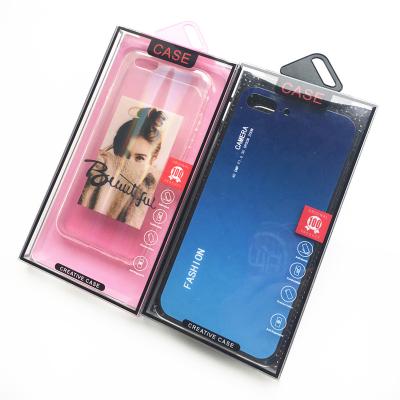 China Handmade Clear Printed Plastic Blister Box PVC Mobile Cell Phone Smartphone Cell Phone Case Packaging Retail Box For Phone Case for sale