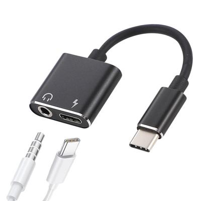 China Flexible type AUX earphone. C 3.5mm USB Audio Jack Earphone Headset 2 In 1 Dual Adapter Convert Splitter For Mac Samsung Huawei Android B for sale