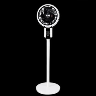 China Wholesale Solar Rechargeable Silent Safety Outdoor Air Cooler Electric Fan with Remote Led Light for sale