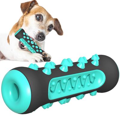 China Viable Pet Tooth Cleaning Bone Interactive Toys Rubber Dog Chew Toy For Aggressive Chews for sale