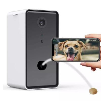 China Wholesale Automatic 1080P Treat Dog Camera Treat Dispenser Remote Smart Pet Driver Food Dispenser Vending Machine For Household for sale