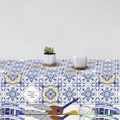 China CLASSIC High Quality MOHAP Embroidery Table Cover Table Cloth Canvas for sale