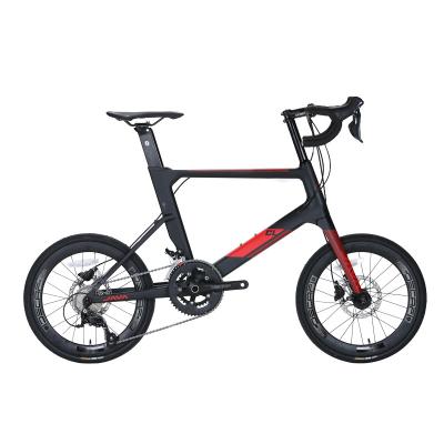 China Java CL-CB-ROAD 451 road bicycle small diameter carbon fiber wheel wheelset hydraulic disc brake 22 speed bend grip racing for sale