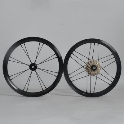 China ALLOY Customized 14 Inch 16 Inch Wheel Set Five 4 Speed ​​Spring Resistance Folding Bike Outer Rise Low Rise Wheel Set for sale