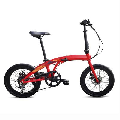 China Racing Java ZELO Folding Bike Aluminum Alloy 20 Inch Disc Brake 20 Inch Disc Brake Men's And Women's Bike Dual 7 Speed ​​Bicycle for sale