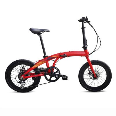 China Racing Java ZELO Folding Bike Aluminum Alloy 20 Inch Disc Brake 20 Inch Disc Brake Men's And Women's Bike Dual 7 Speed ​​Bicycle for sale