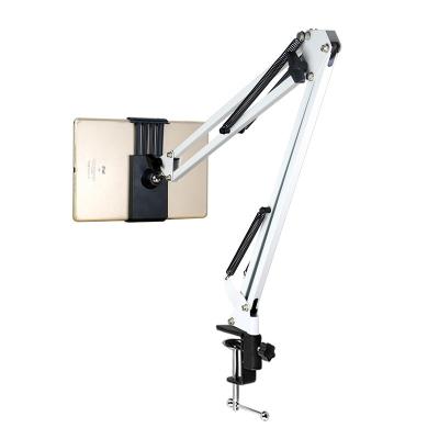 China Adjustable Flexible Rotating Bracket For 4-10.5 inch Phone/Tablet Long Arm Mobile Phone Stand Aluminum Lazy Bracket for sale