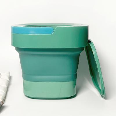 China Hotel Mini Portable Folding Bucket Washer Foldable Washing Machine For Baby for sale