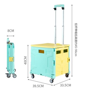 China Foldable Supermarket Trolley Shopping Trolley Wheel Trolley Shopping Eco - Friendly for sale