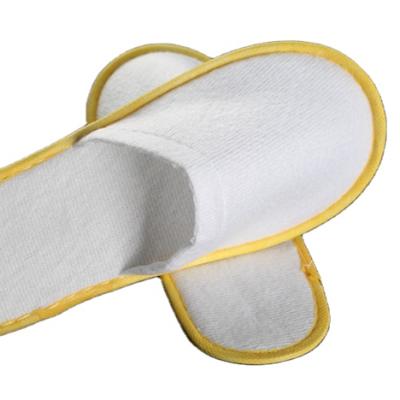 China Fashion Trend Simple Design Cotton Fabric Hotel Slipper Eco-friendly Washable Hotel Slippers Washable for sale