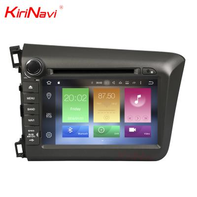 China GPS KiriNavi WC-HC820118 Core Android 10.0 Stereo For Honda Civic 2012 2013 Gps Car DVD Player BT 4g TV for sale