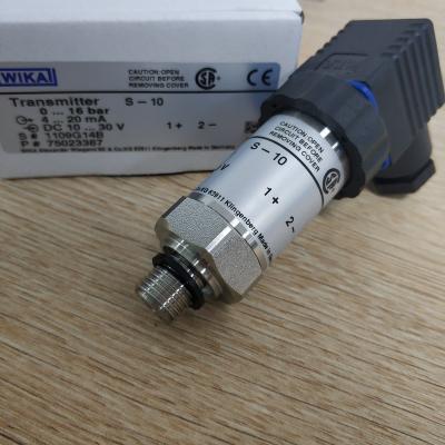 China WIKA S-10 0-16bar 4-2mA DC10-30V G1/2 flush pressure transmitter S-10 0-16bar 4-2mA DC10-30V G1/2 for sale