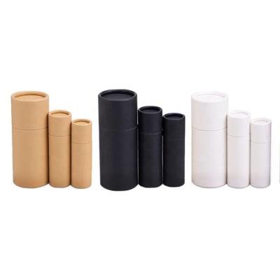 China Recyclable Biodegradable Lift Container Tube Empty Round Air Freshener Packaging Paper Lip Balm Tube Box Packaging With Logo For Tube Paper Box for sale