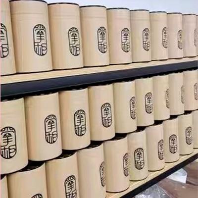 China Recyclable Recycled Handmade Round Box Cylinder Cardboard Round Paper Box Custom Size Food Packaging Box Paper Tube For Tea Coffee Bean for sale