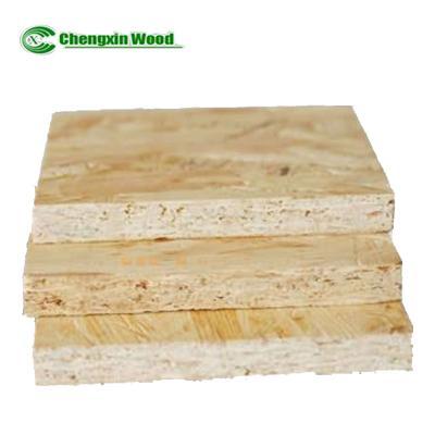 China Indoor cheap manufacturer of melamine laminated osb board/particleboard/chipboard for sale