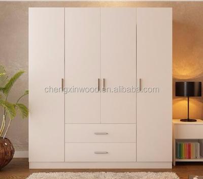 China Chinese PANEL Manufacturer Bedroom Furniture 4 Door Wardrobe for sale