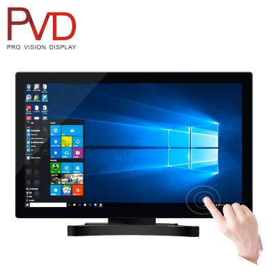 China Metal Case + Tempered Glass Panel 21.5 Inch Commercial Grade G+G Full HD Desktop Monitor Touch Screen Flat Panel Monitor for sale