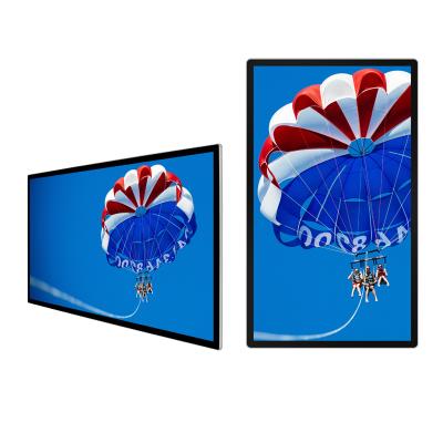 China Indoor Interactive Monitor 4k Waterproof Wall Mounted Digital Signage LCD Display With Advertising Screen for sale