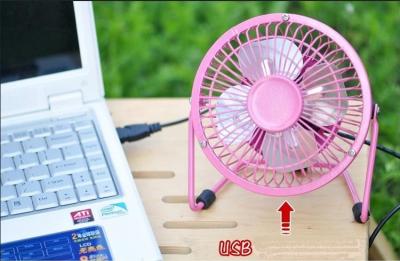 China Electric 5V, 2.5W Metal table USB FAN for laptop and desktop computer or household fan for sale