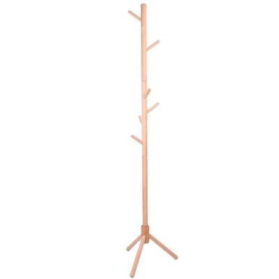 China LMT002 Simple Design Multifunctional Tree Shaped Tissue Hat Rack Solid Wood Hanging Rack for sale