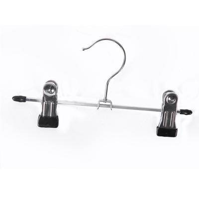 China Strong LM1012 Chrome Wardrobe Metal Clip Jeans Hanger for sale